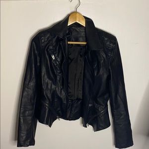 Vegan leather jacket